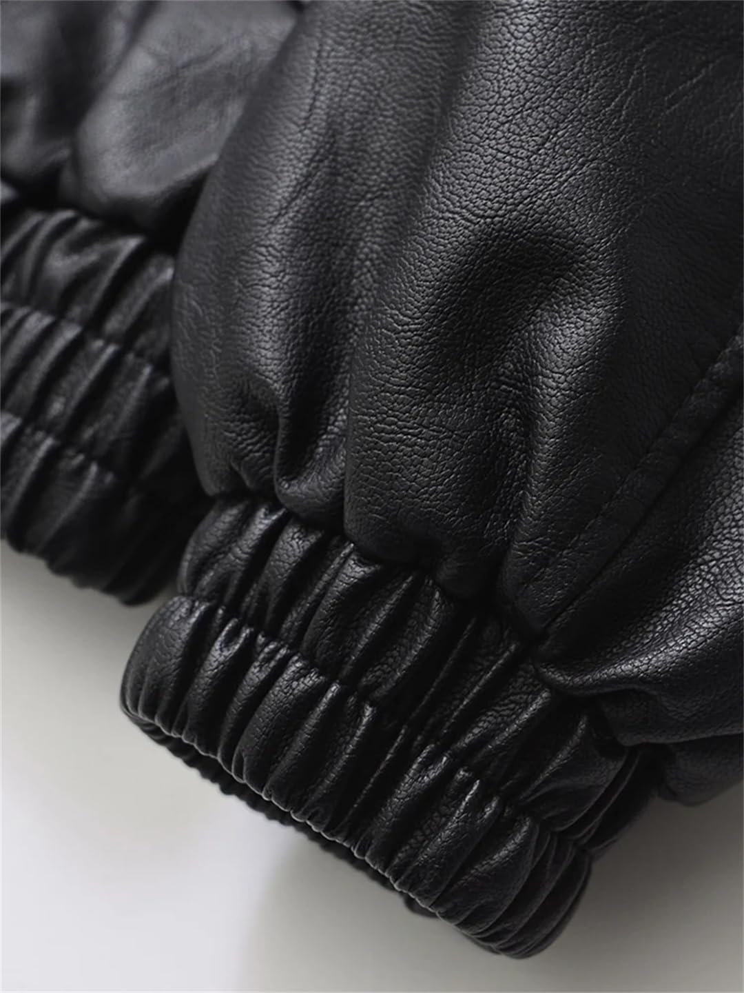 Women Streetwear Retro Loose Short Pu Faux Leather Jacket Spring Female Zipper Coat Vintage Moto Biker Outwear