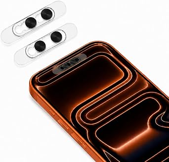 Front Camera Privacy Cover, Lens Protector Compatible with iPhone 17/16/15/14 Pro Max/Pro, On/Off Face Recognition, Strong Adhesive-Black, 2 Pack