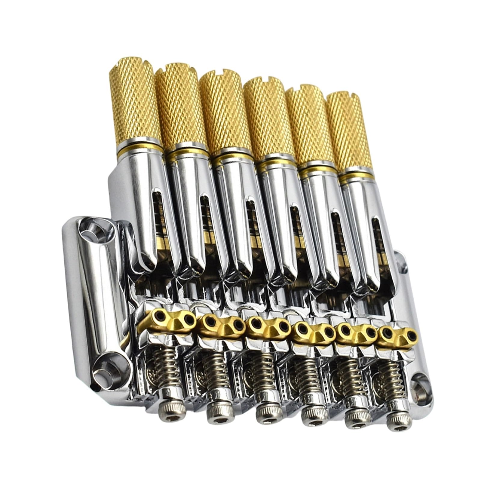 Guitar Bridge Accessories Set Di 6 Corde Per Chitarra Elettrica Headless Horse Cromato