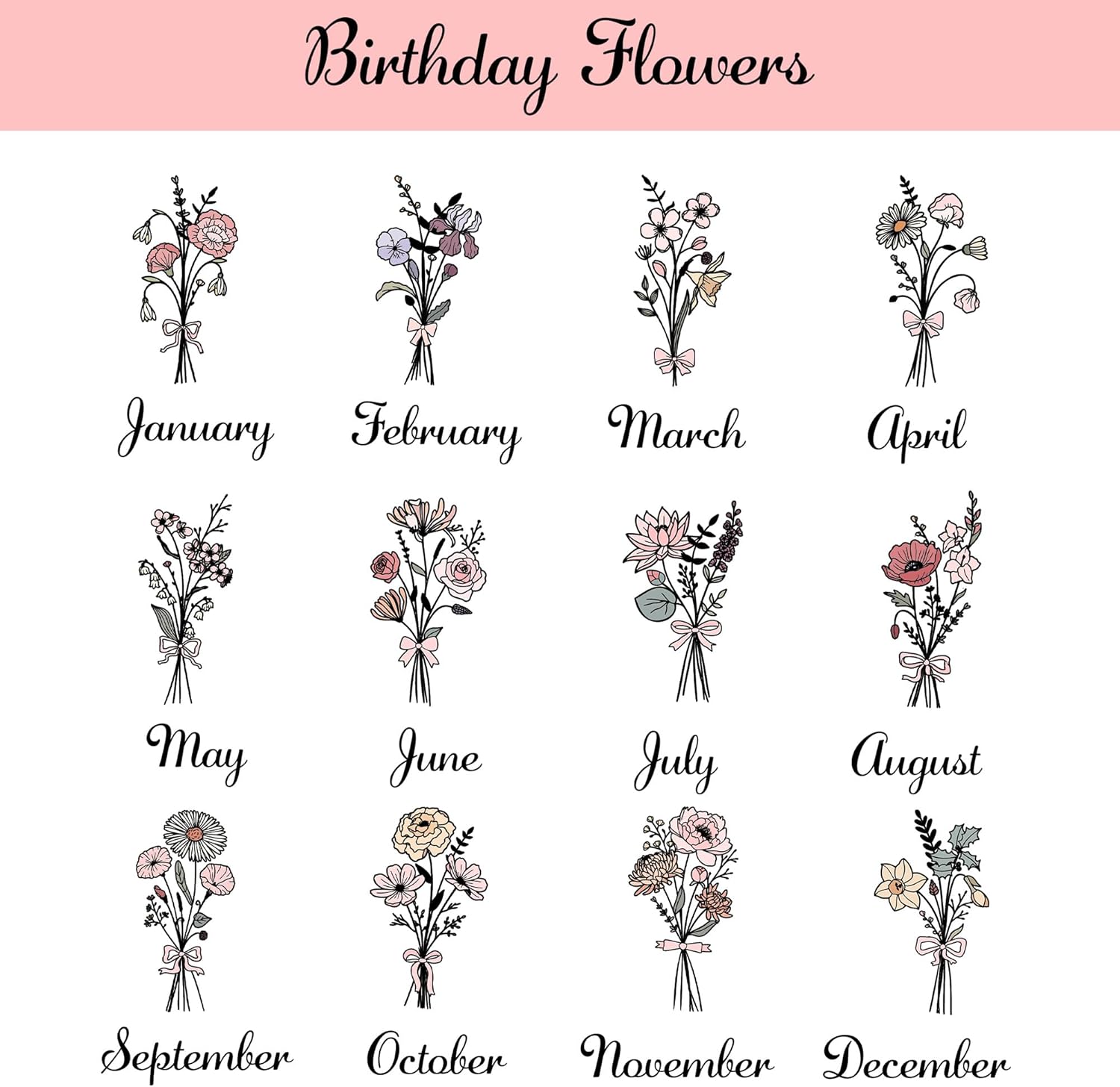 callie Personalized Hair Tools Bag with Heat Resistant Mat for Flat Iron, Custom Birth Flower with Name on Tools Portable Travel Bag Cosmetic Bags, Mat Travel Gifts Birthday Christmas Gift for Women