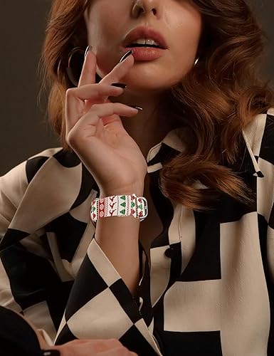 Vista 116 de Correas de reloj navideñas compatibles con Samsung Galaxy Watch de 1.575 pulgadas, 1.732 pulgadas, 0.787 pulgadas, correa de silicona de repuesto