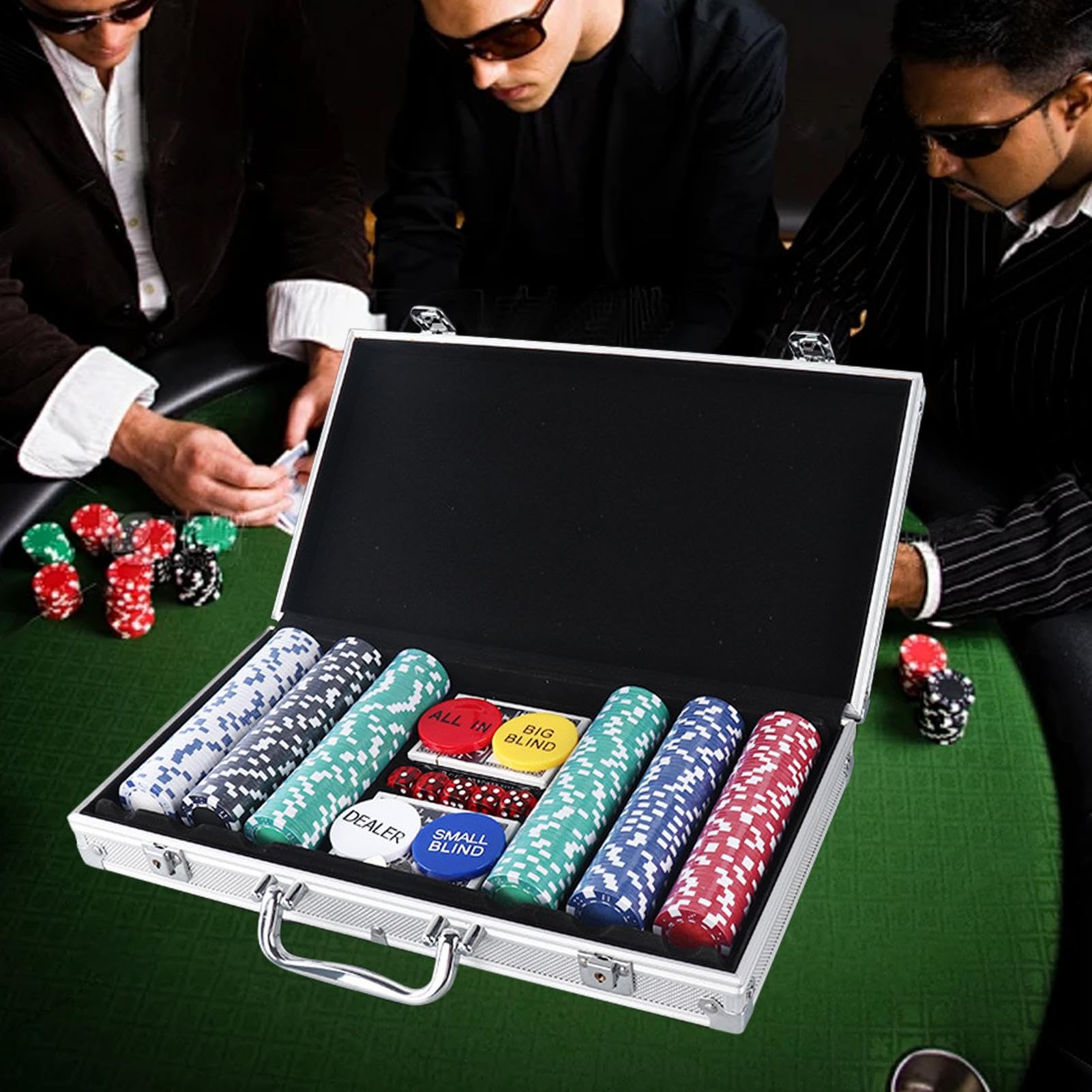 Gettoni da poker con numeri stampati 200 pezzi con valigetta professionale | Fiches da poker per viaggio e mazzo di carte per per famiglie, principianti, casa, viaggi, feste, notti, vacanze e camp