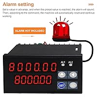 Vista 4 de JIAWANSHUN Digital Length Meter Counter Mechanical Length Counter Single Measure Wheel Unit in Feet Meter with Control Function 0-999999 Input