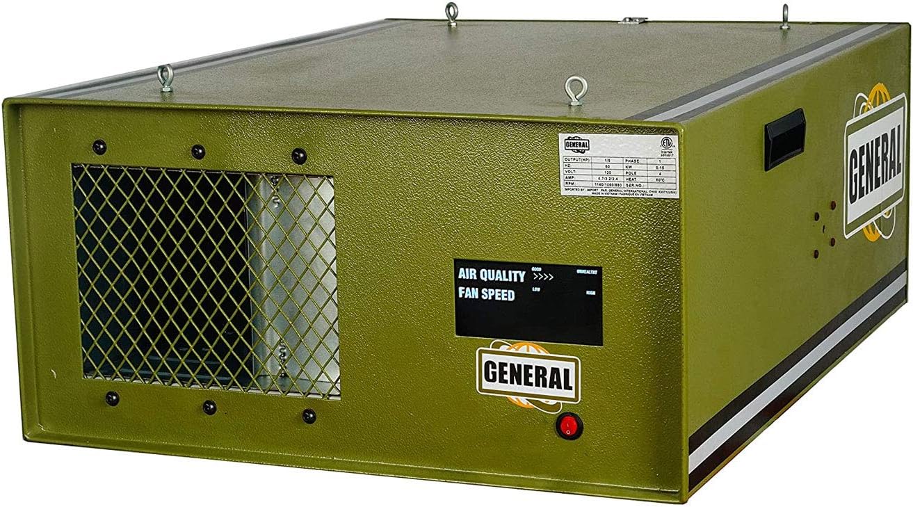 General International 1189 Cfm Smart Technology Air Filtration System