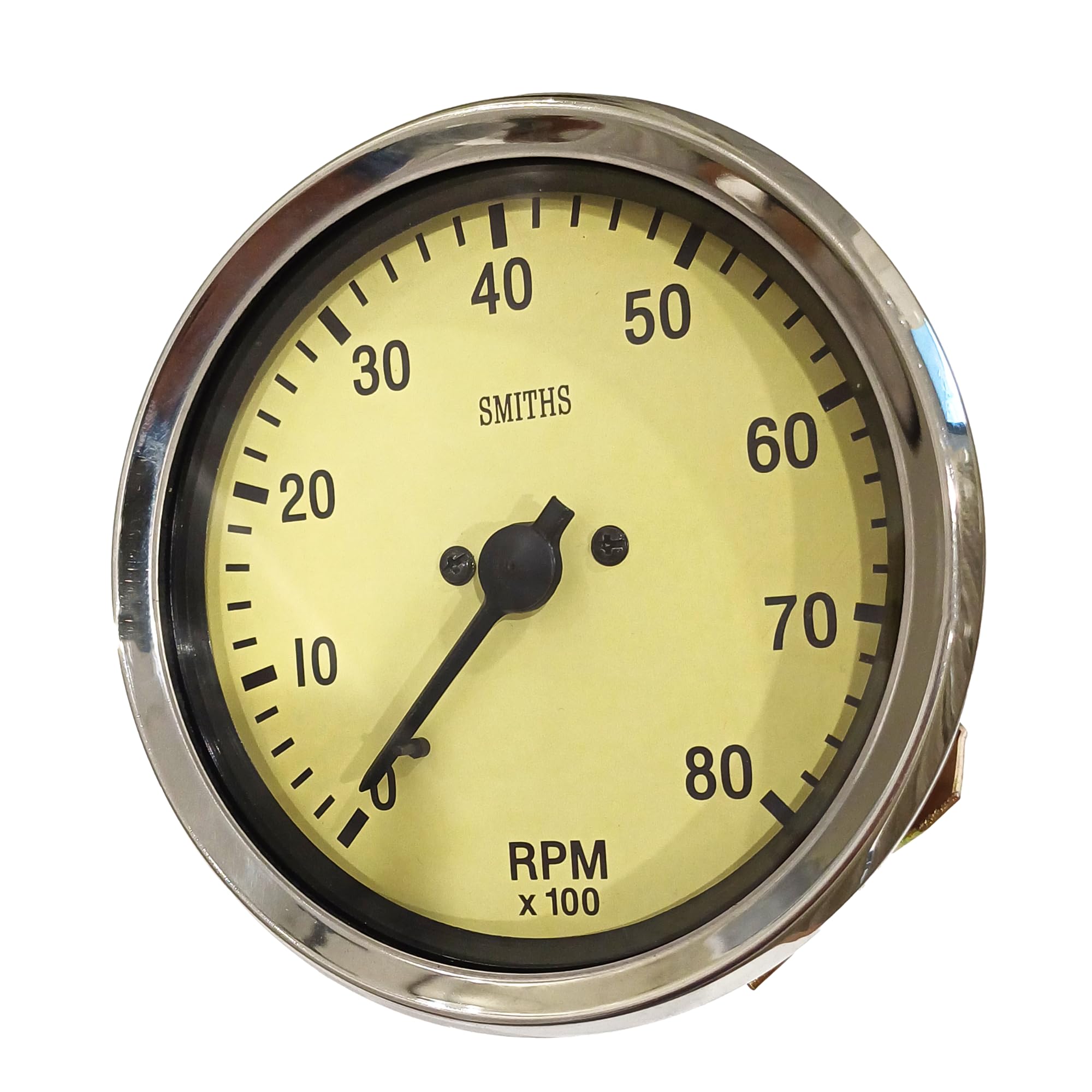 Amazon.co.jp: Smiths レプリカ 80 x 100 RPM ゲージ イエロー