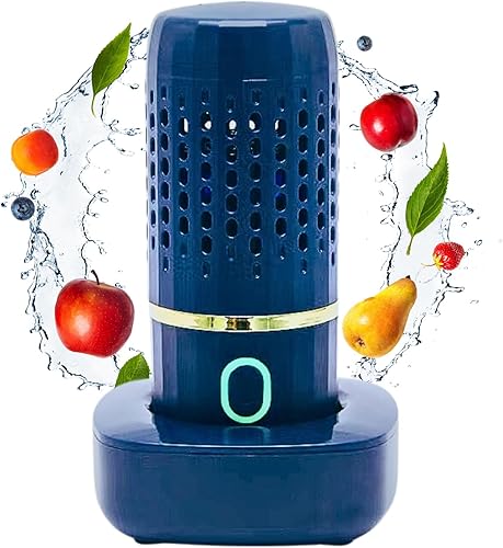 TOPSENSES Lavadora de frutas y verduras, dispositivo limpiador de frutas de cocina en agua, lavadora de frutas inalámbrica con tecnología de
