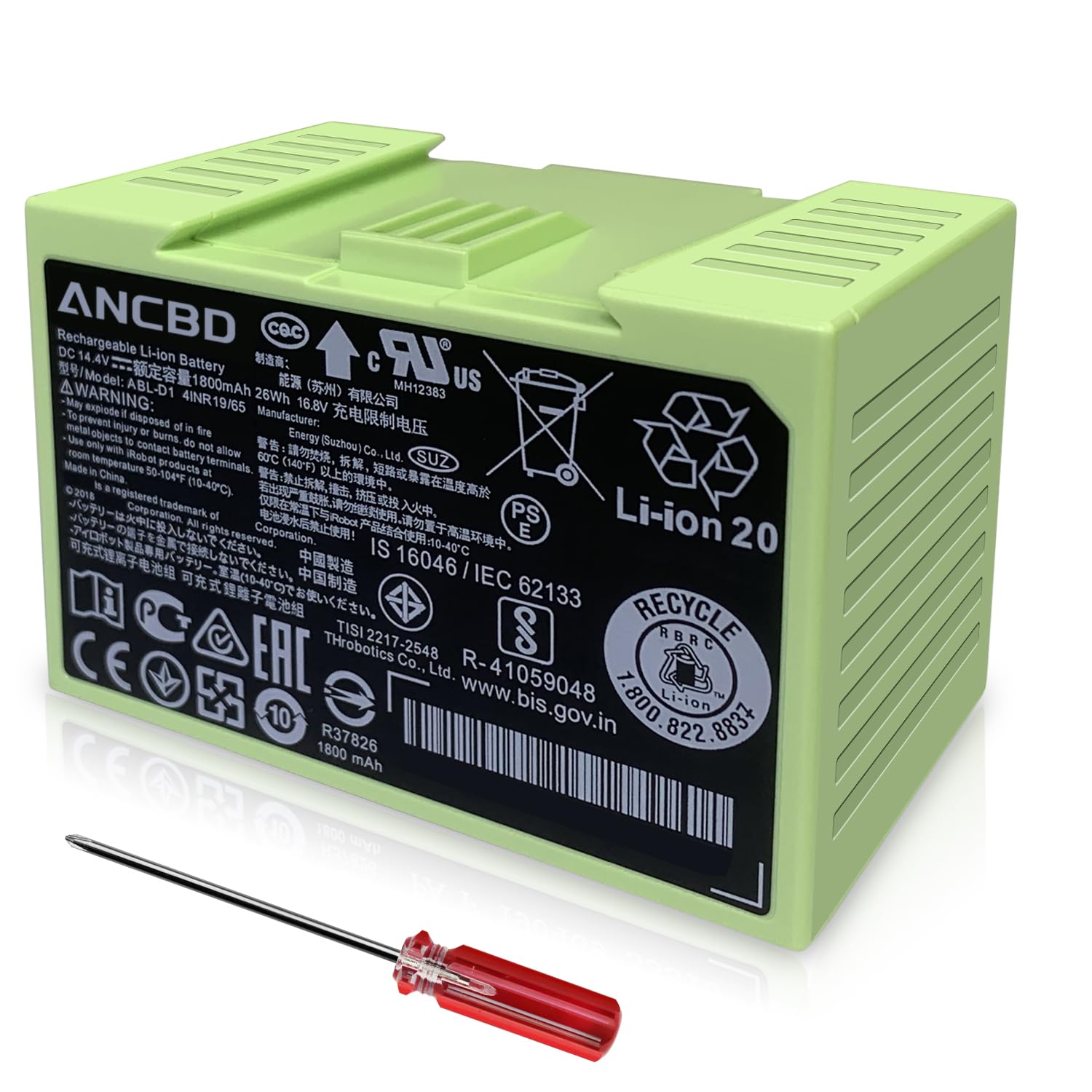 4624864 iRobot Roomba バッテリー Amazon.com: ABL-D1 Battery for iRobot Roomba i3 i3+ i3 Plus i3150