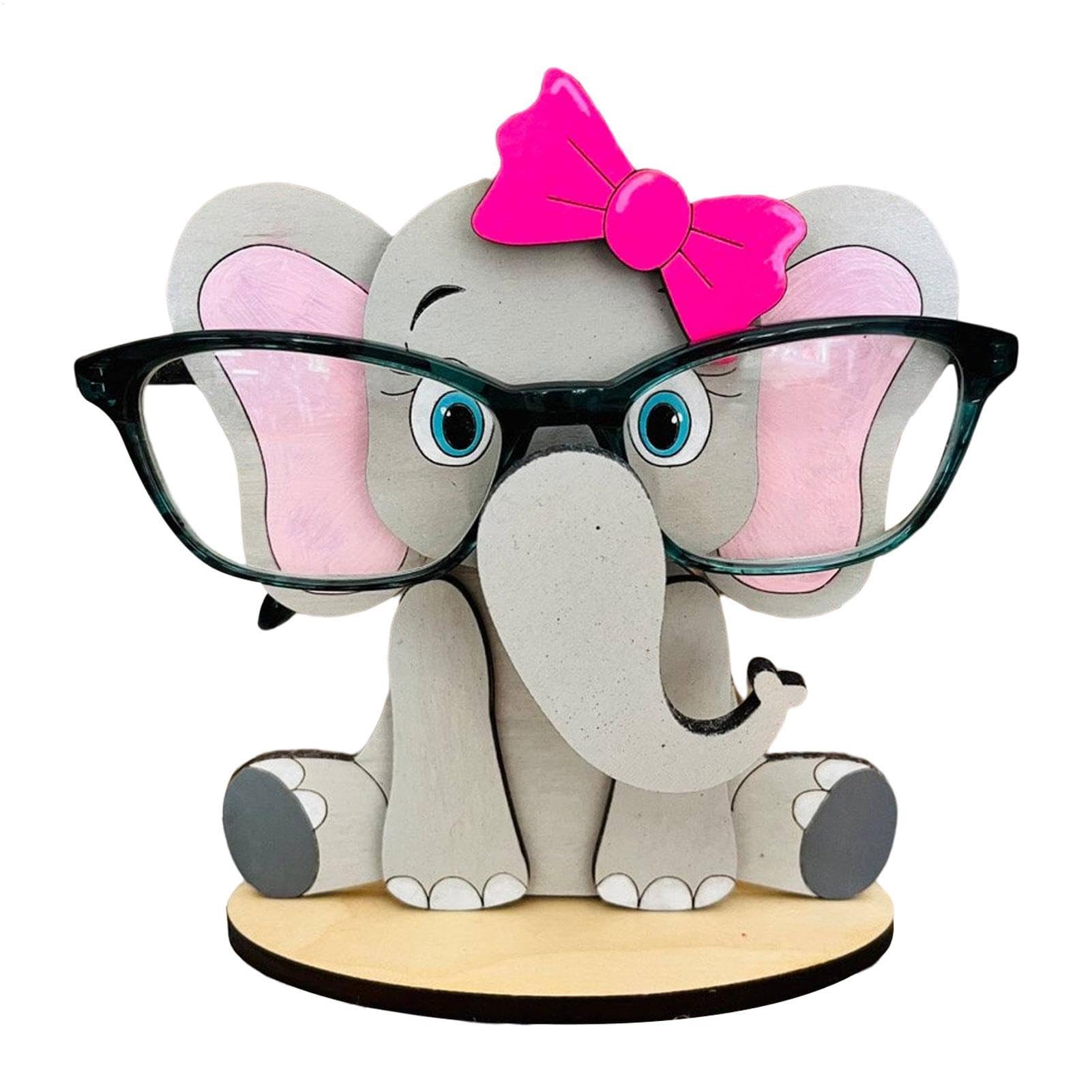 Portaocchiali a di cartone animato, organizer creativo da scrivania, simpatico supporto per occhiali a di animale, in legno, decorazione per bambini e adulti