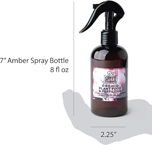 Miniatura 4 de Cute Farms Orquídea - Fertilizante para plantas botella de espray de 8 onzas  un rociador de agua