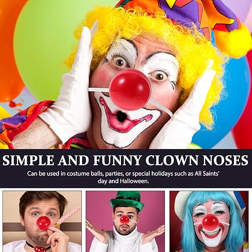 Miniatura 6 de STOBOK Nariz roja, 5 piezas de nariz de payaso LED, nariz roja iluminada, nariz de payaso brillante, nariz de payaso, accesorios de vestir para