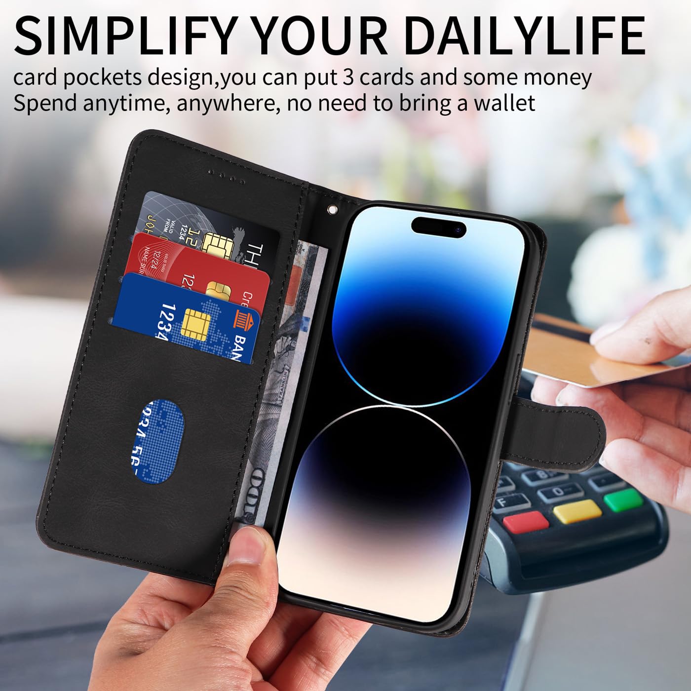LACAE Magnetische Telefoonhoes Voor Nothing Phone (4a) Pro – Matte, Transparante En Schokbestendige Hoes Met Verhoogde Camerabescherming – In Het Zwart