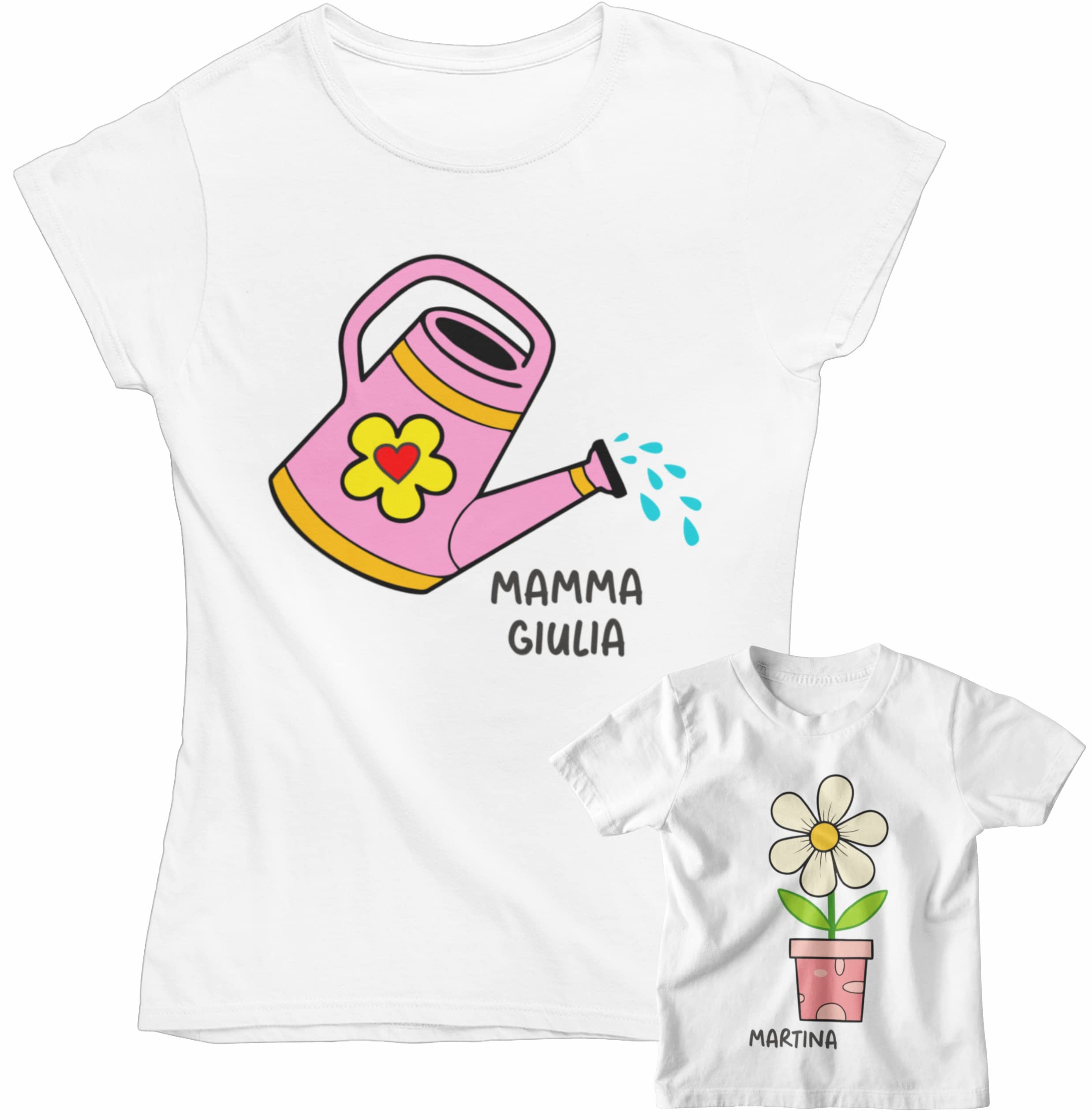 bubbleshirt Coppia T-Shirt Abbinate per Mamma e Figlio/Figlia - Idea Regalo per la Festa della Mamma