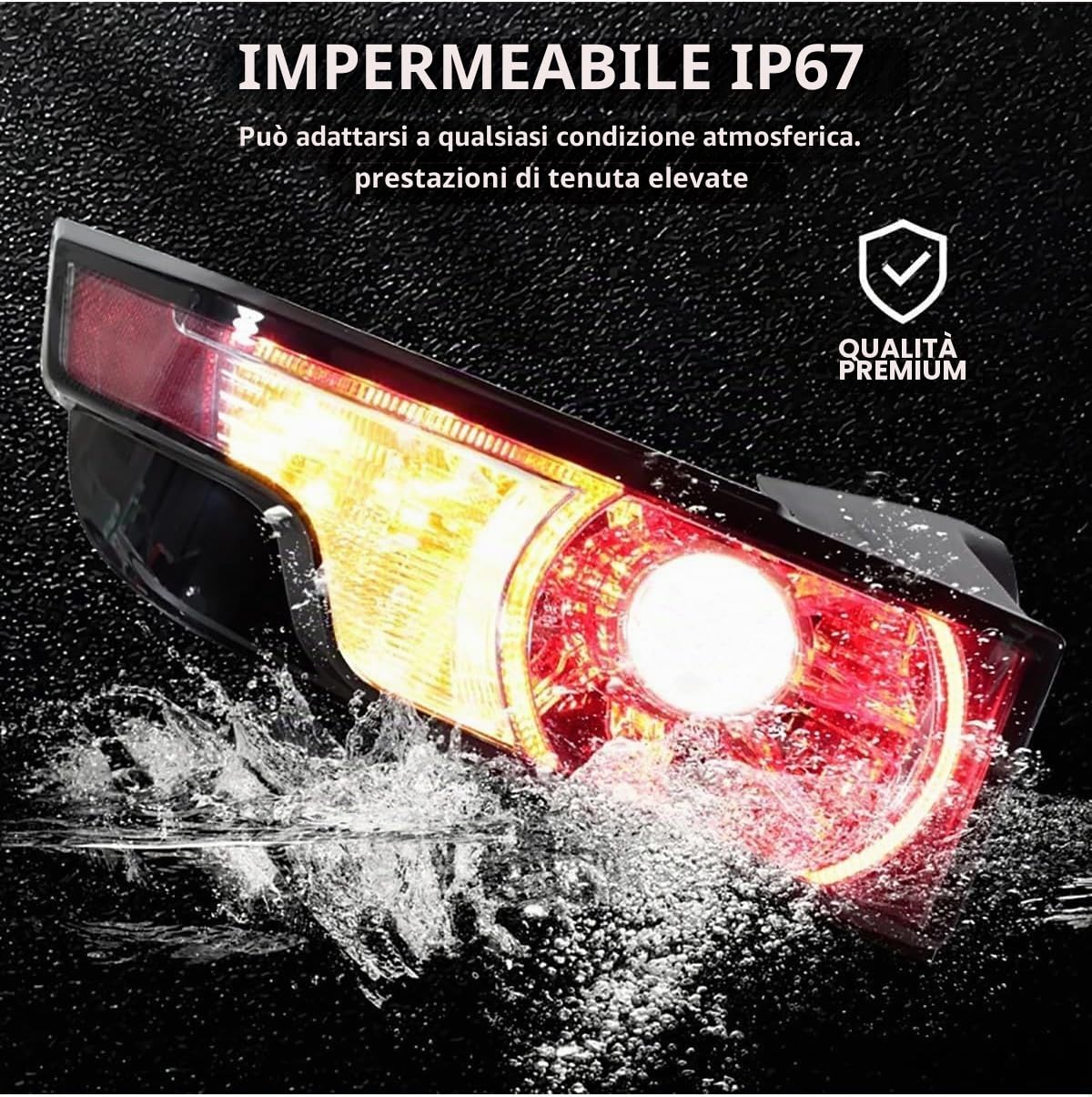 Auto Blocchi Fari Posteriori per Land Range Rover Evoque (2011-2015), Fanale Posteriore Indicatore di direzione Lampada Freno Fendinebbia Posteriore,A/Only 1 Right
