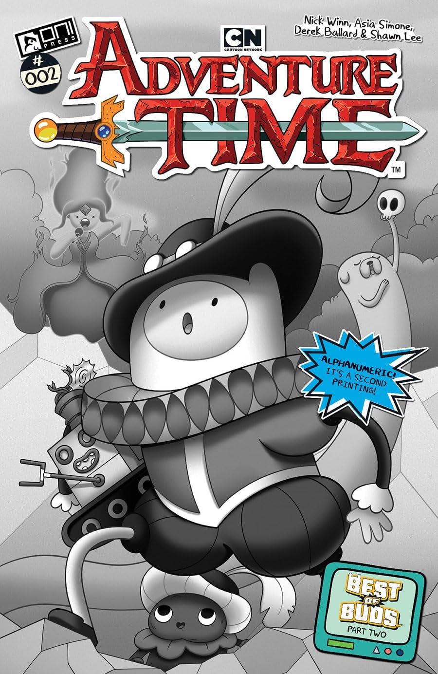 Adventure Time (2nd Series) #2 (2nd) VF/NM ; Oni comic book | Cartoon Network