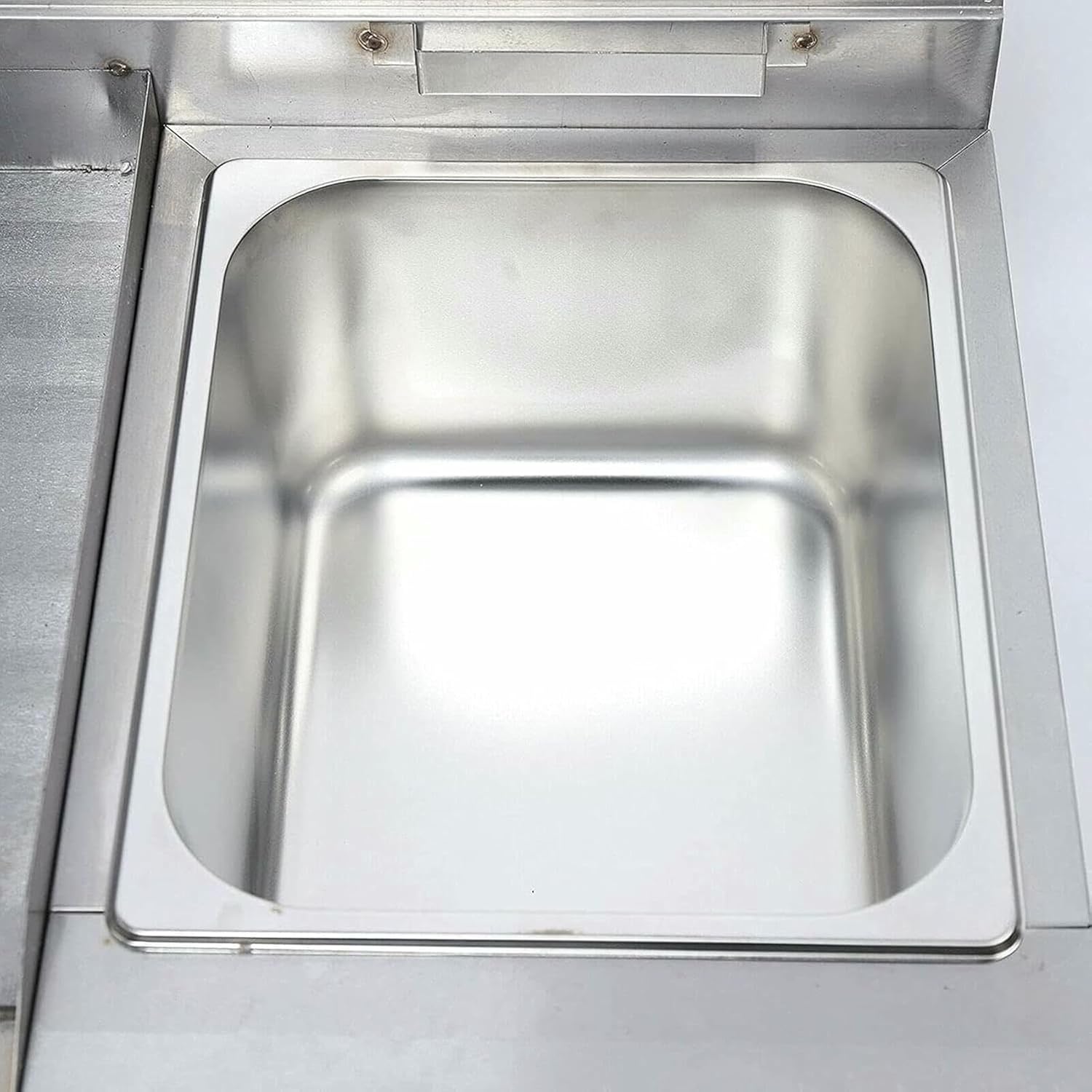 Commercial Fat Fryer Basket Commercial Gas Deep Fryer with Countertop Griddle Grill, Non-Stick Teppanyaki Grill Deep Fryers French Fries with Oil Leakage Box, Adjustable~/