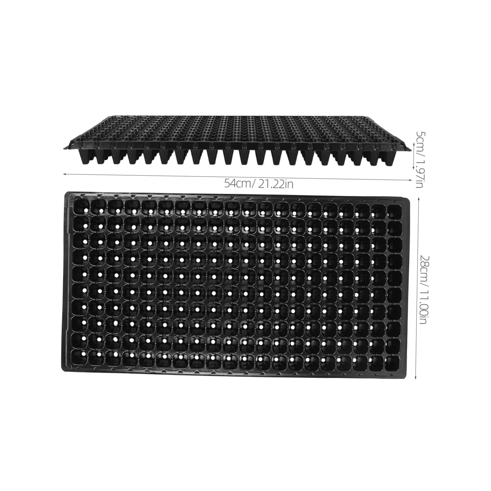 Veemoon Plateau de Germination PVC 200 Alvéoles, Lot de 10 pour Semis