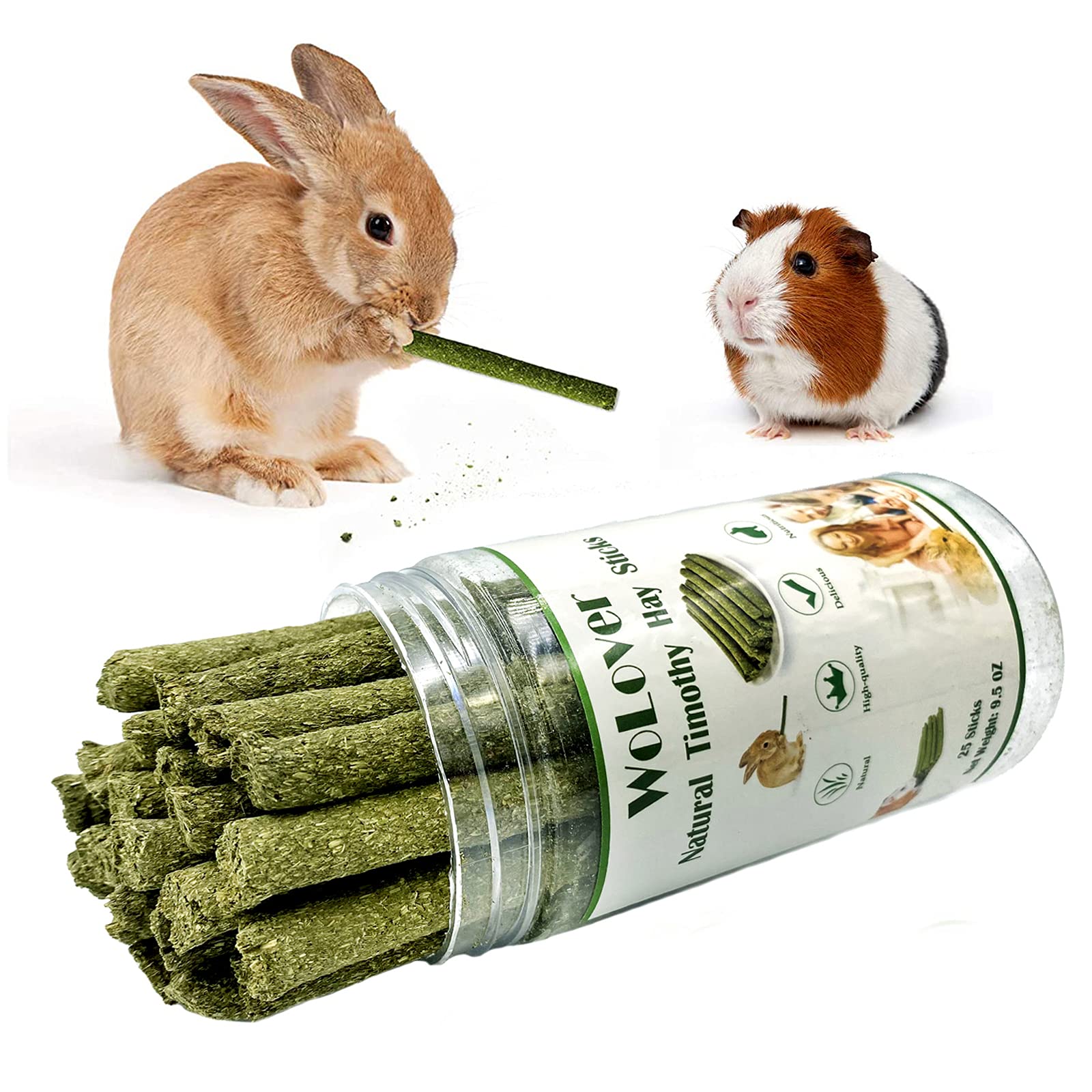 Buy Natural Timothy Hay Sticks Chew & Gnawing Treats, Molar Sticks Pet