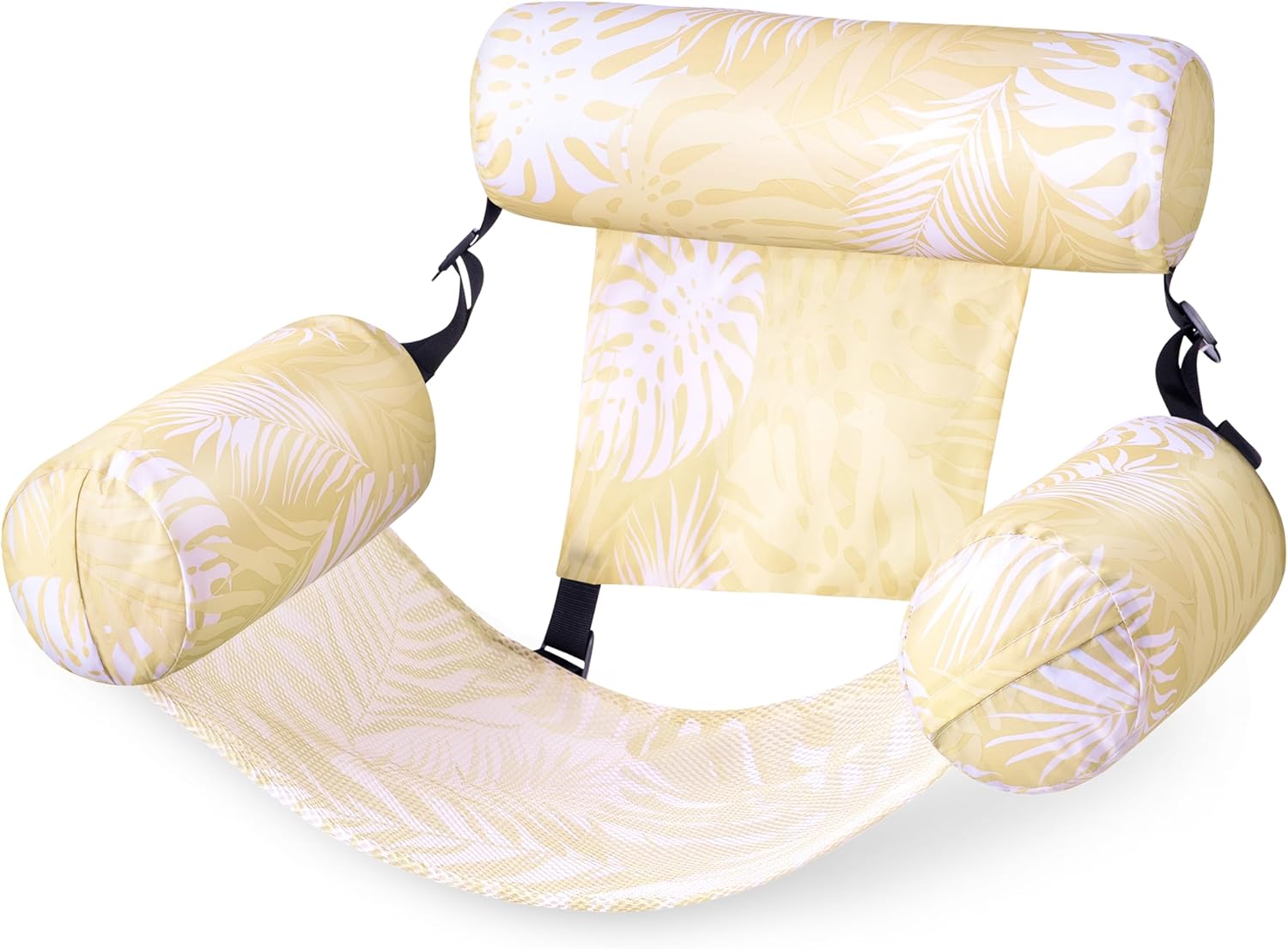 SLOOSH Pool Floats Chairs Adult,Inflatable Pool Lounge,Plant Pattern Floating Mat Hammock,Blow up Water Chairs Noodles rafts for Party Summer Water Beach Fun