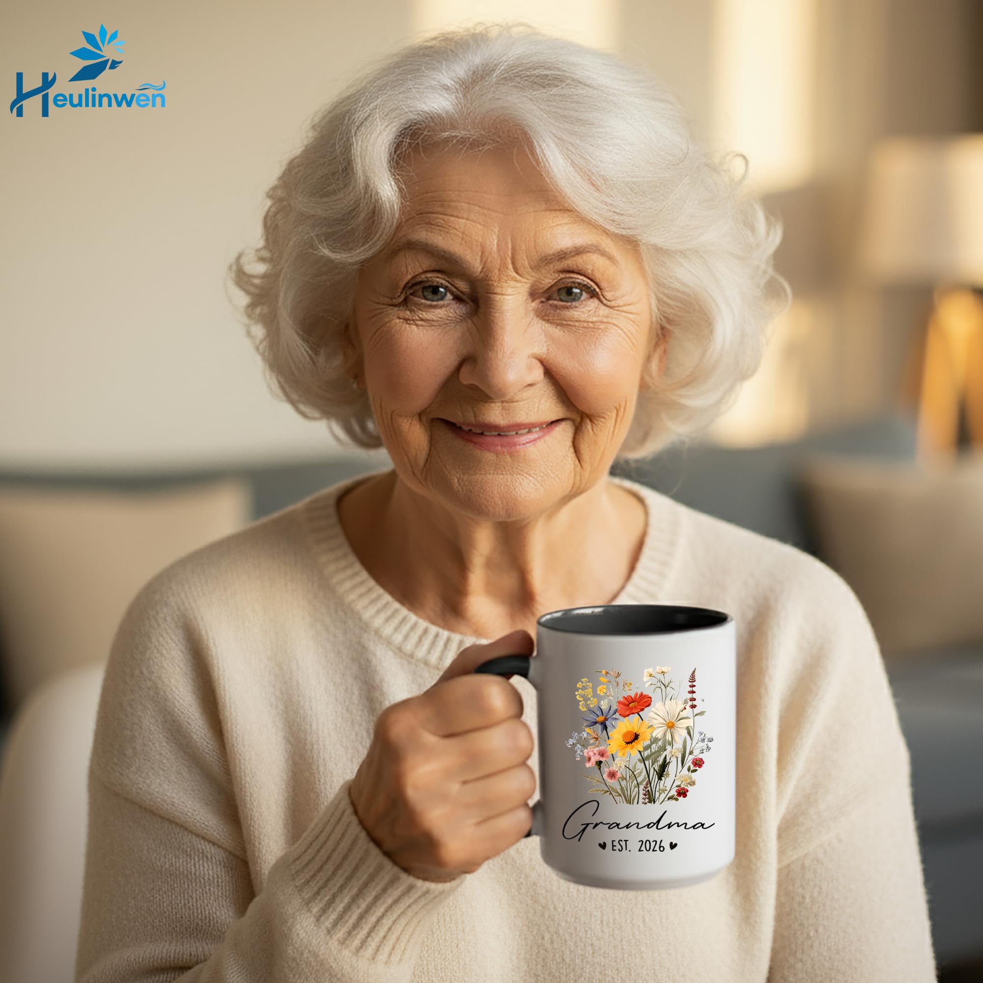 Tazza personalizzata per nonna, regalo per la prima volta