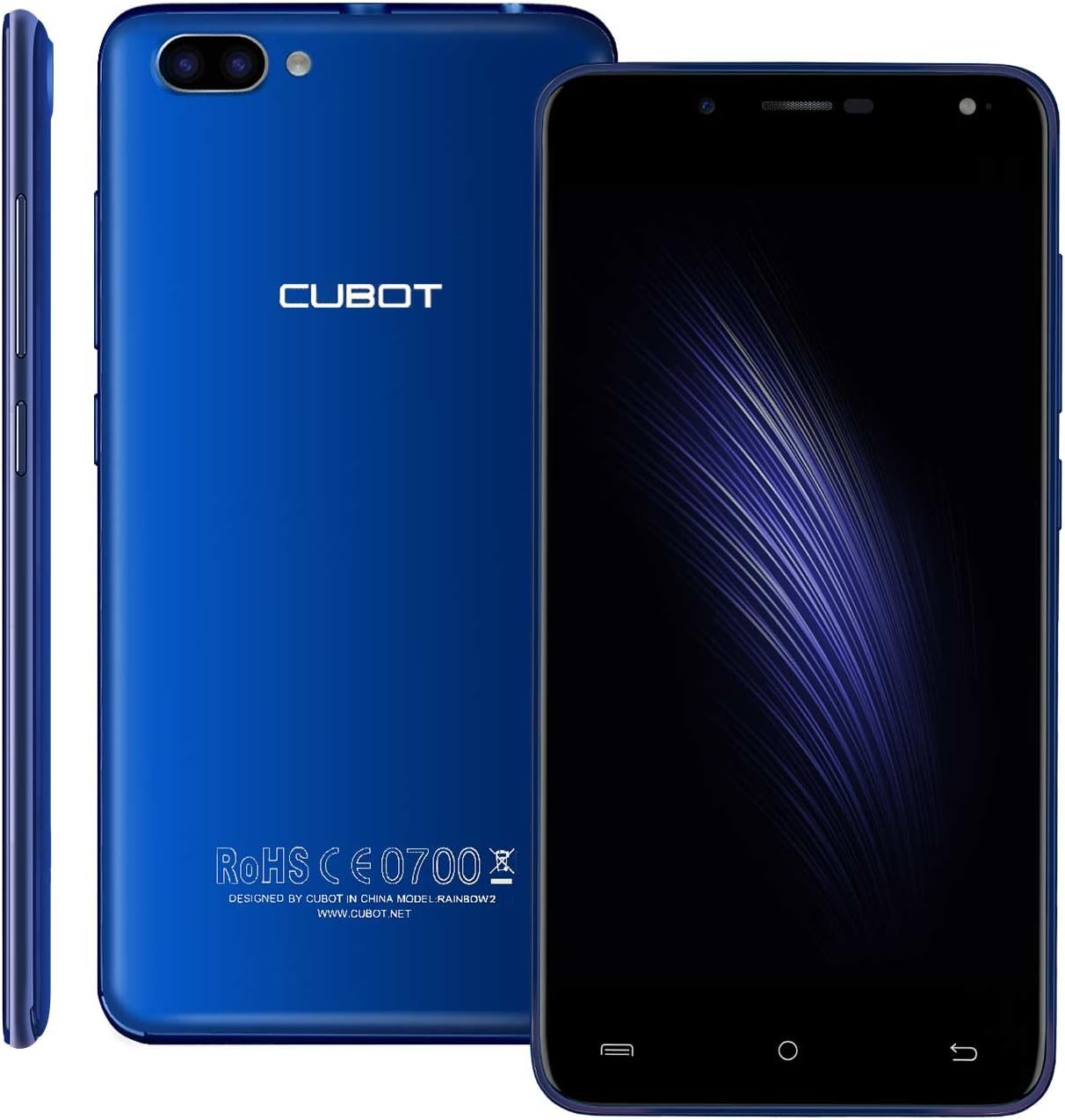 Cubot RAINBOW 2 Android 7.0 OS 3G Dual UK SIM-Free Smartphone - Blue