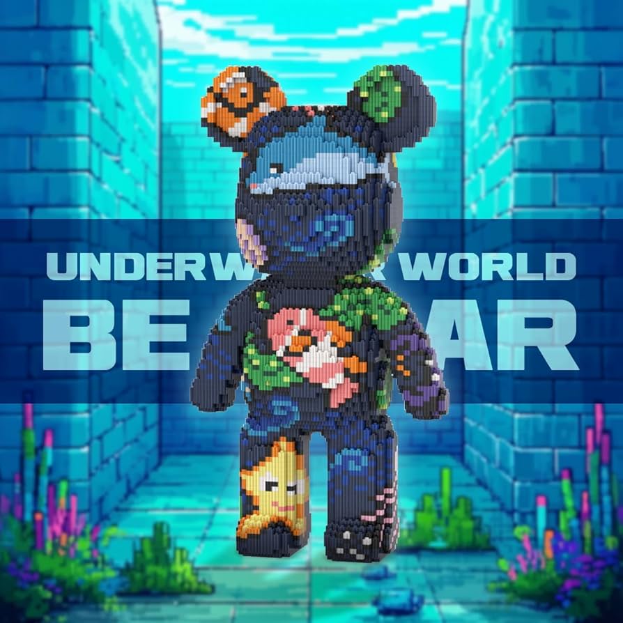 スポーツトイ・アクショントイ Onedrop diorama Amazon.com: DAHONPA Animal Sea Bear Micro Building Blocks