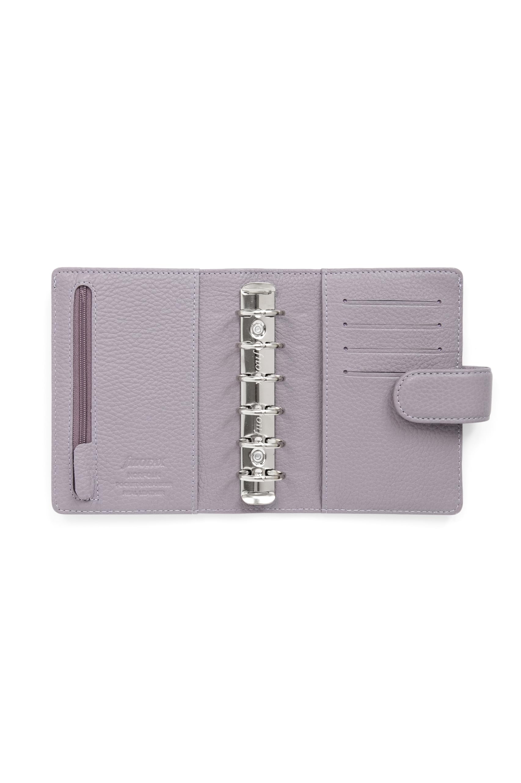 Filofax Norfolk Pocket Leather Organiser - Lavender - Image 4
