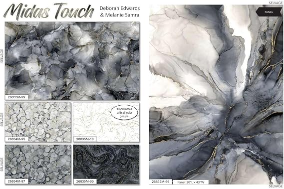 Midas Touch - Bubble Texture, Dark Gray - DM26834-97