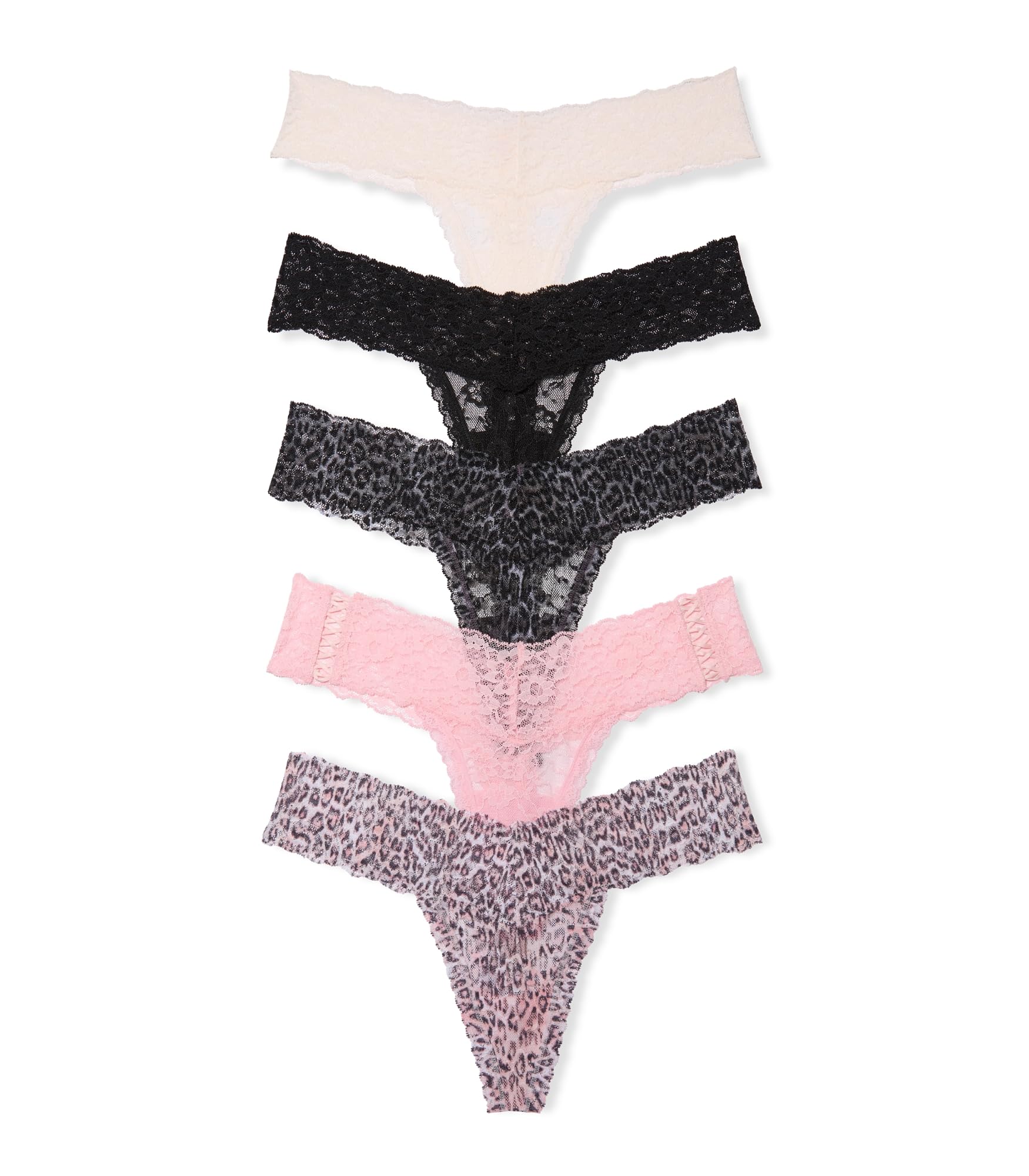 Victorias Secret Womens Lace Thong Underwear Panties for Women Multi Pack