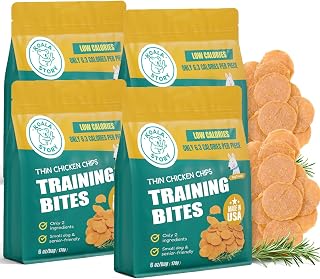 Dog Chicken Chips Treat - 24 oz, 100% Natural Ingredient Made in USA, High Protein Low Calorie Pet Training Chew Jerky Dried Food, Healthy Pet Supplies for Medium, Large Breeds & Puppy