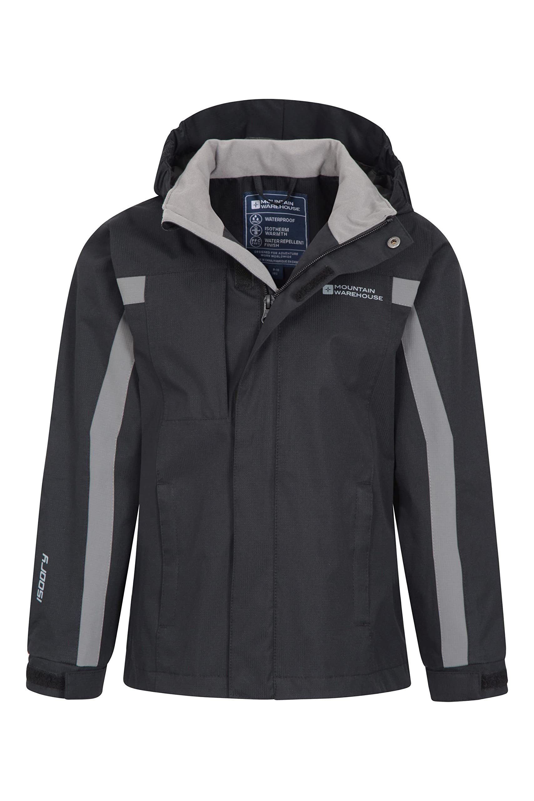 Mountain Warehouse Veste Samson Enfants - Poignets réglables, Poches, Capuche Réglable, Imperméable, Coutures Thermosoudées - Manteau Printemps L’été