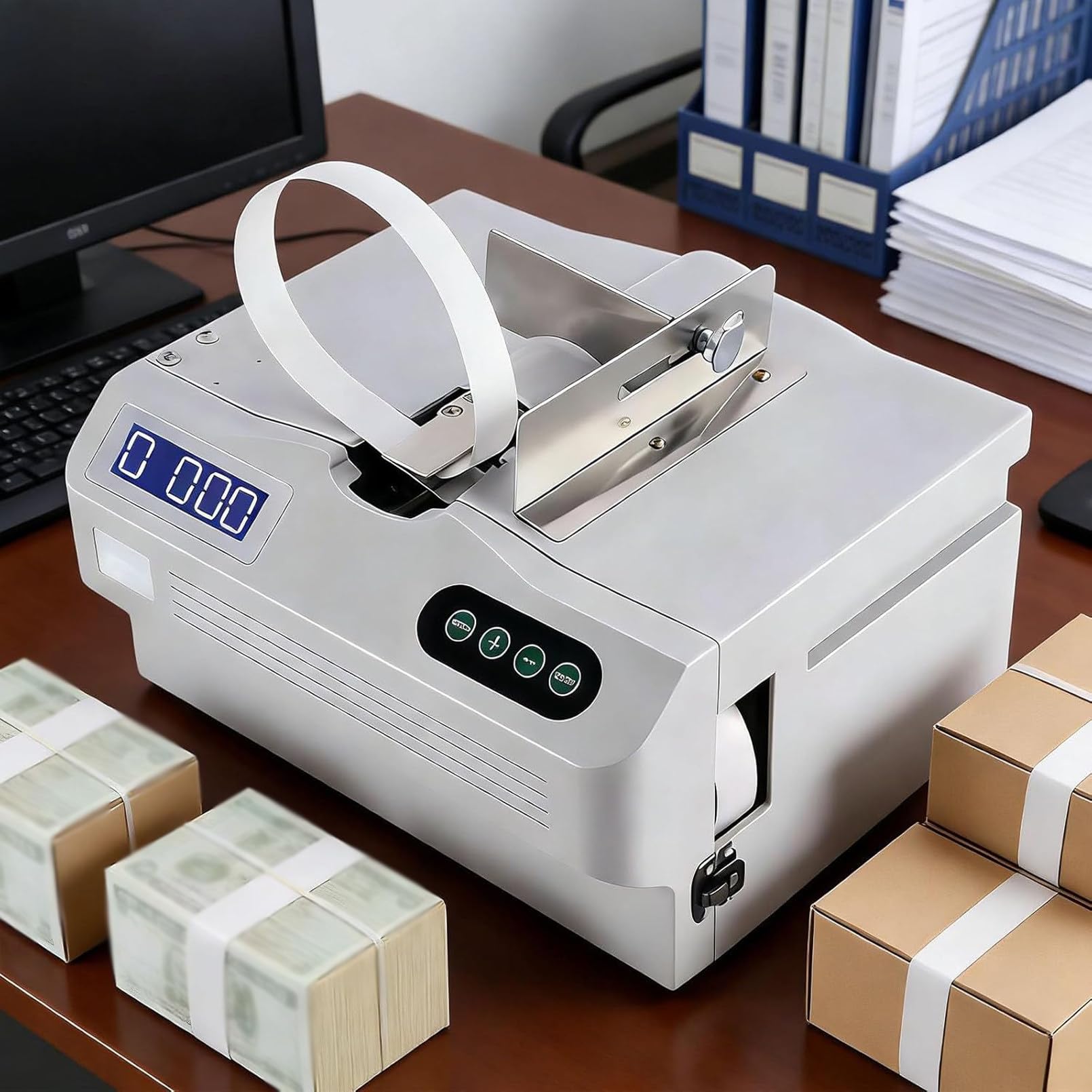 ZXINXIN Cash Fast Binding Machine, Currency Strapping Machine