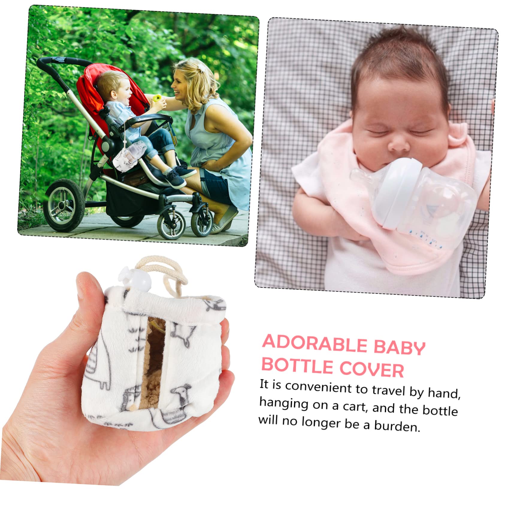 Toyvian 2pezzi Copertura Termica Per Biberon Di Protezione Per Biberon Da Design Confortevole e Leggero Adatta Bottiglie Standard Facile Da Trasportare e Conservare