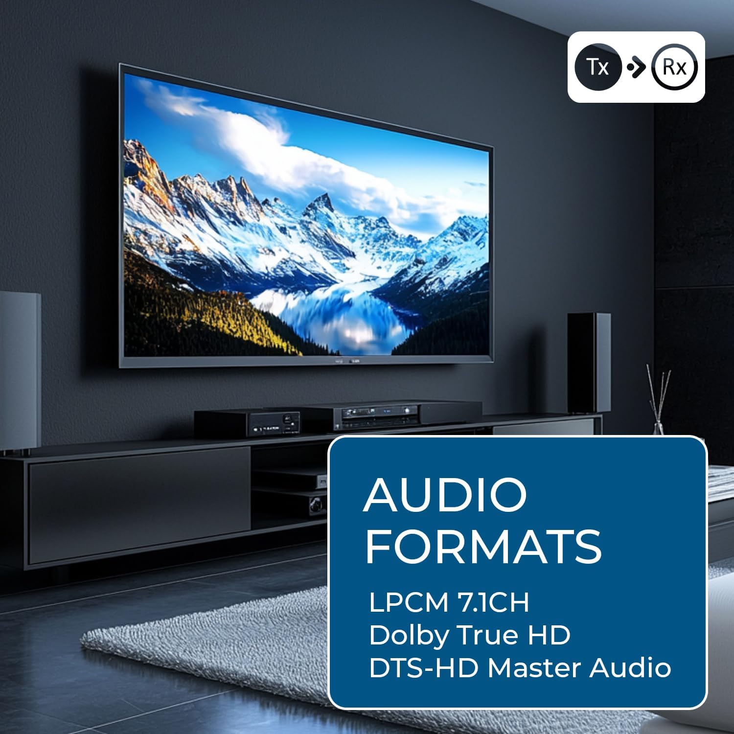 OREI 1x2 HDMI Extender Splitter su singolo cavo CAT6/7 non compresso 1080P con EDID - fino a 132 m - Loop Out - bassa latenza - 1 ingresso 2 uscite 2 canali di trasmissione