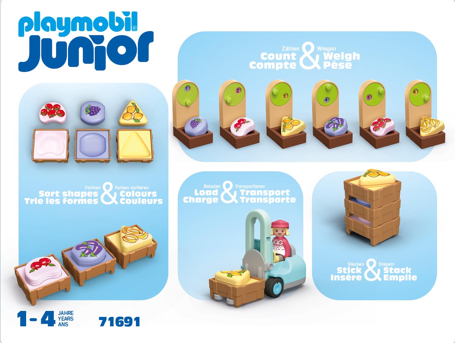 Playmobil Junior - Étal de fruits et légumes bio (71691) au meilleur prix sur