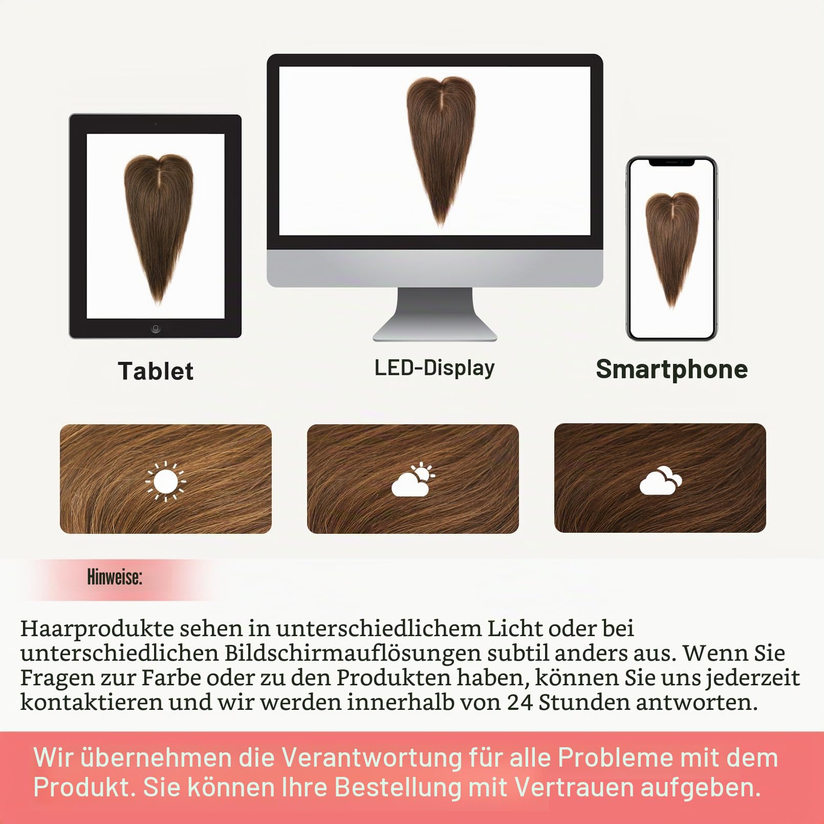 Flufymooz Real Human Hair Toppers for women Echthaar-Topper für Frauen, 26 cm Clip-in-Pony, 100% Echthaar-Topper für dünner werdendes Haarteil, Cover-Haarteil mit 150%, Seidenbasis-Mittelbraun