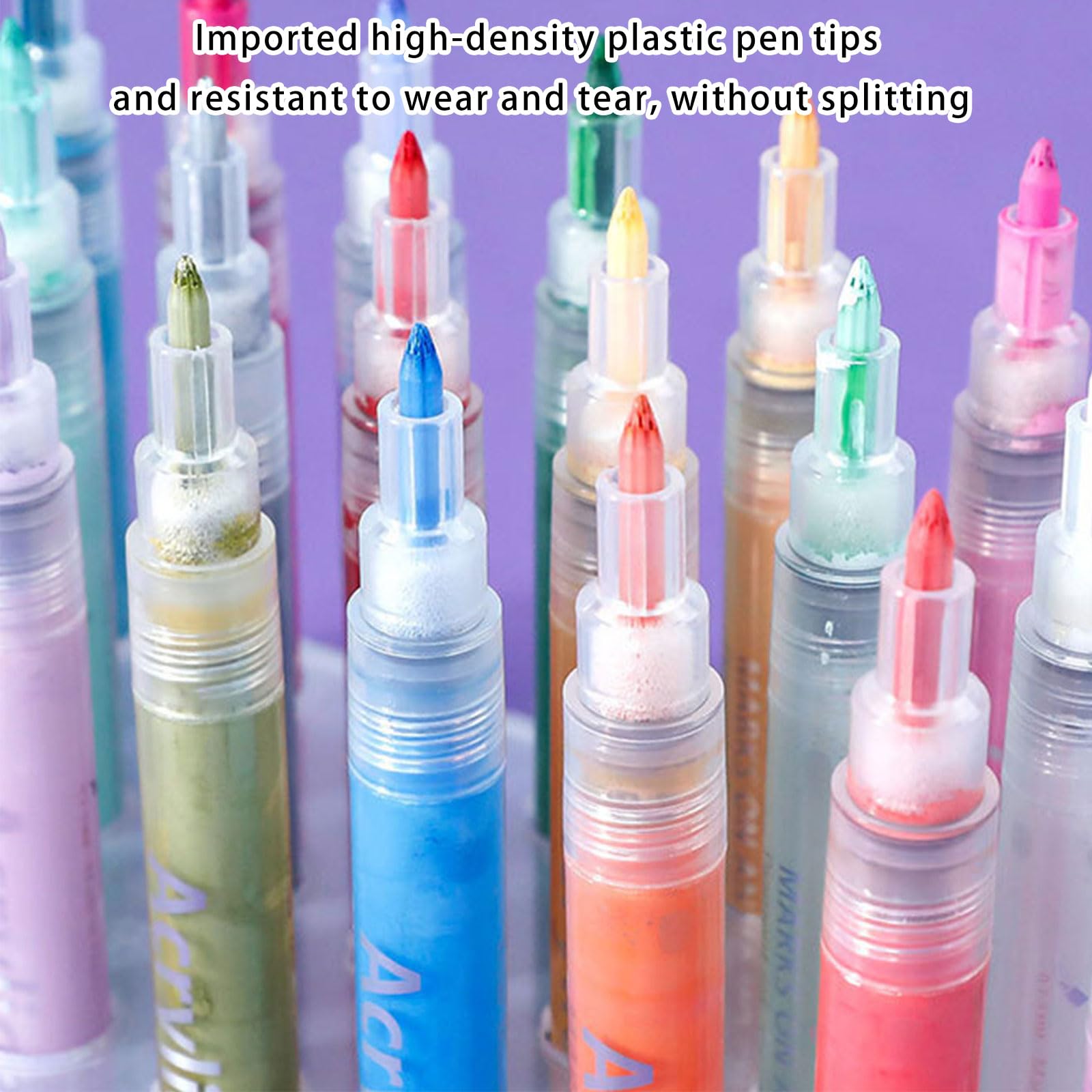 Paquete de bolígrafos de dibujo para pintura acrílica y decoración, punta de alta precisión, tinta de secado rápido, bolígrafo de dibujo