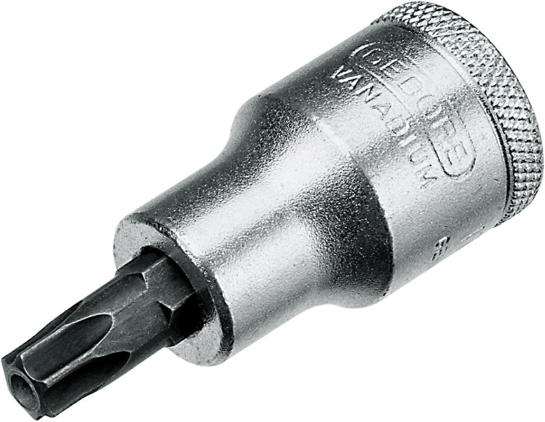 GEDORE 2005 CT2-D 19L Socket Spanner Set 1/2 Inch in Check Tool Module 40 Pieces, Colour, Size
