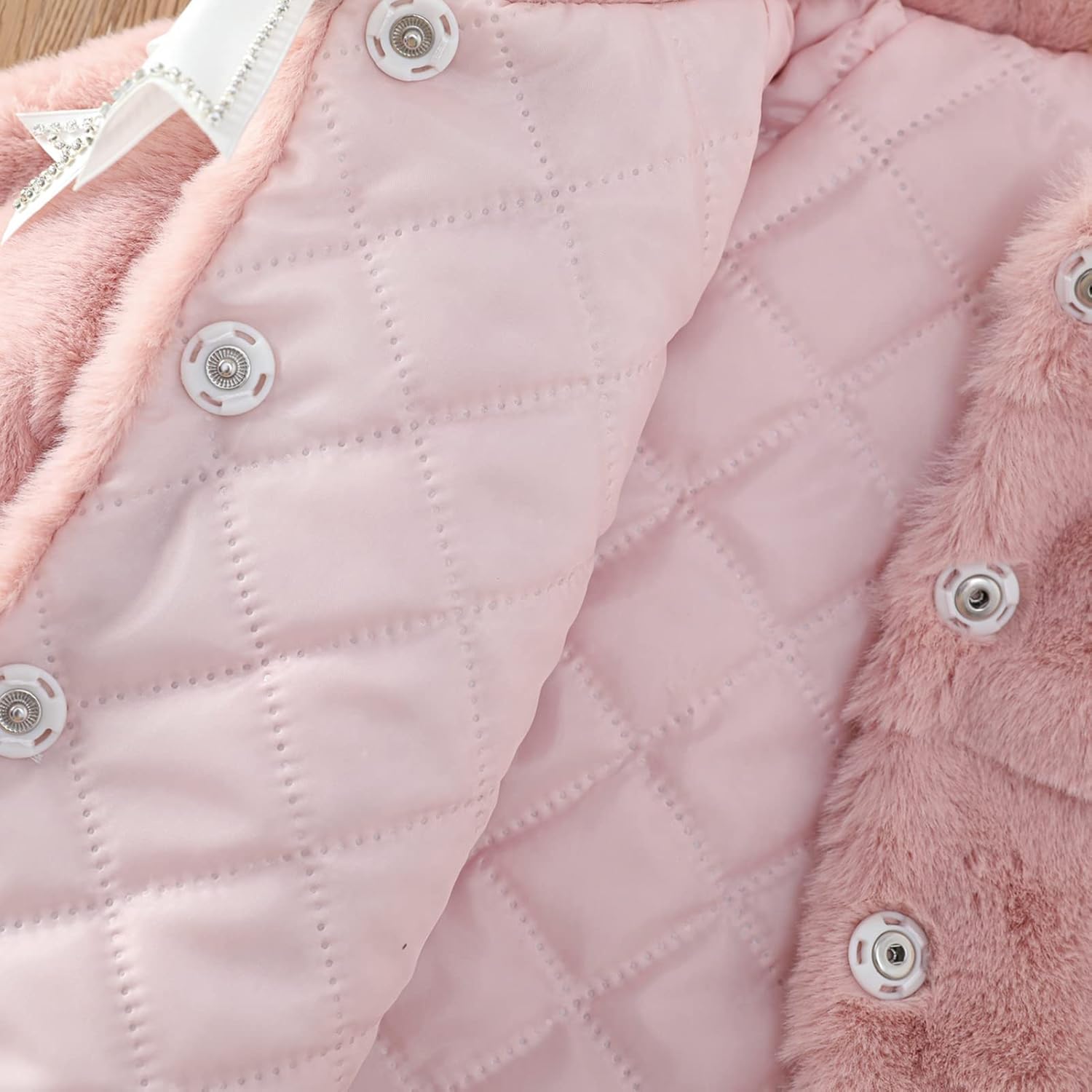 Aivtalk Toddler Girls Winter Fur Coat Cute Thick Jacket Warm Fuzzy Outerwear - Image 2