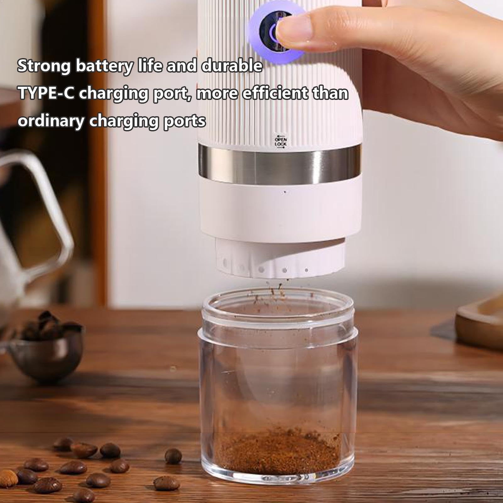 Smerigliatrice elettrica del di caffè, Macinacaffè di ricarica USB