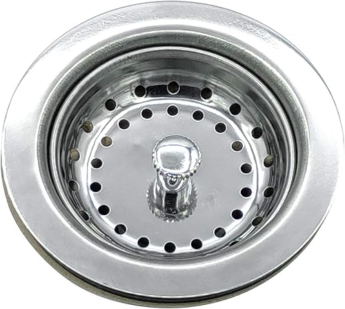 Miniatura 2 de Colador de cesta de 4 pulgadas para fregadero de cocina de acero con base de ABS y montaje de colador extraíble, para fregadero de cocina estándar