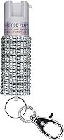 Vista 13 de SABRE Jeweled Pepper Spray, Maximum Strength, Fashionable Monochromatic Design, Quick and Easy Access Snap-Clip for Secure Attachment, Protect