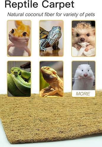 Miniatura 5 de Forro de coco de coco, 12 x 80 pulgadas de coco natural para macetas, cesta de flores, alfombra de reptiles, tapete de fibra de coco natural,