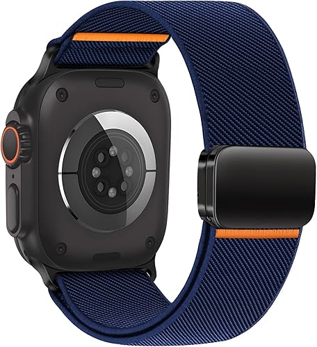 HAYONLIY Sport Bands with Magnetic Clasp Compatible for Apple Watch 46mm 49mm 45