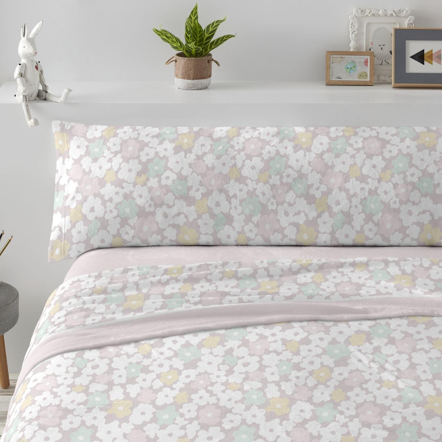 Burrito Blanco | Sábanas de Coralina | Cama de 150cm. (+Medidas Disponibles) | Diseño 995 | Color Nude (150x190/200cm.)