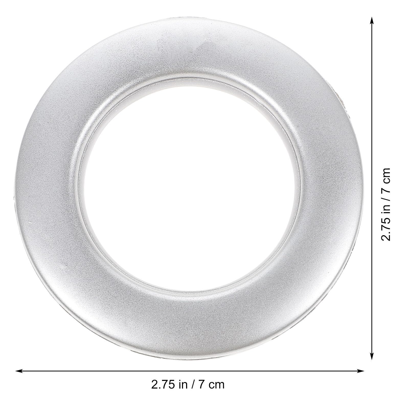 ibasenice 75 Anneaux Coulissants en Plastique Réutilisables pour Rideaux Œillets Silencieux Protégeant la Tringle, pour Décorer Les Draperies et Tissus
