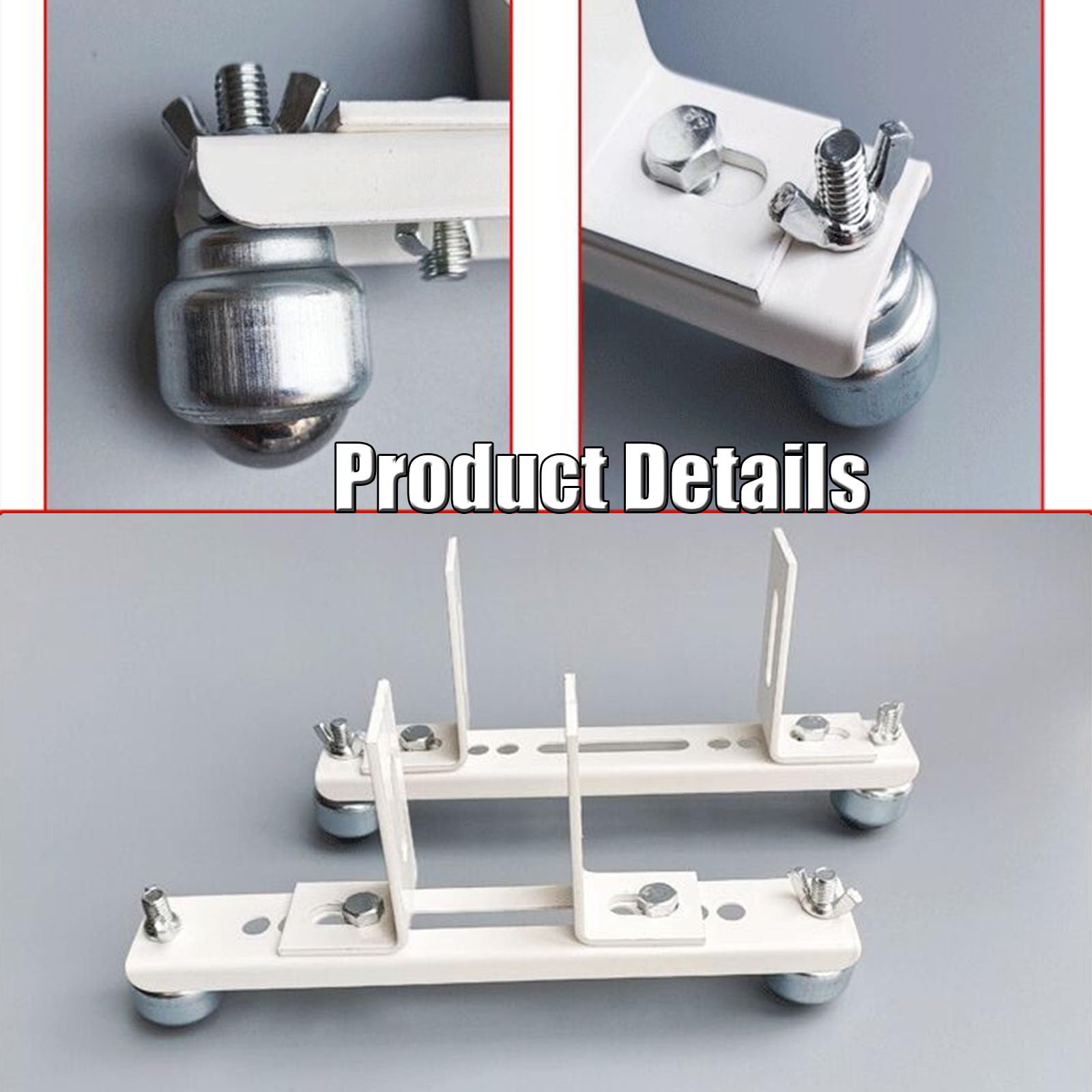 Support De Fixation De Roulette Radiateur De Chauffage,Pieds Robustes pour Une Utilisation Autonome du Chauffage Électrique,2 Pieds Autoportant De Chauffage Infrarouge