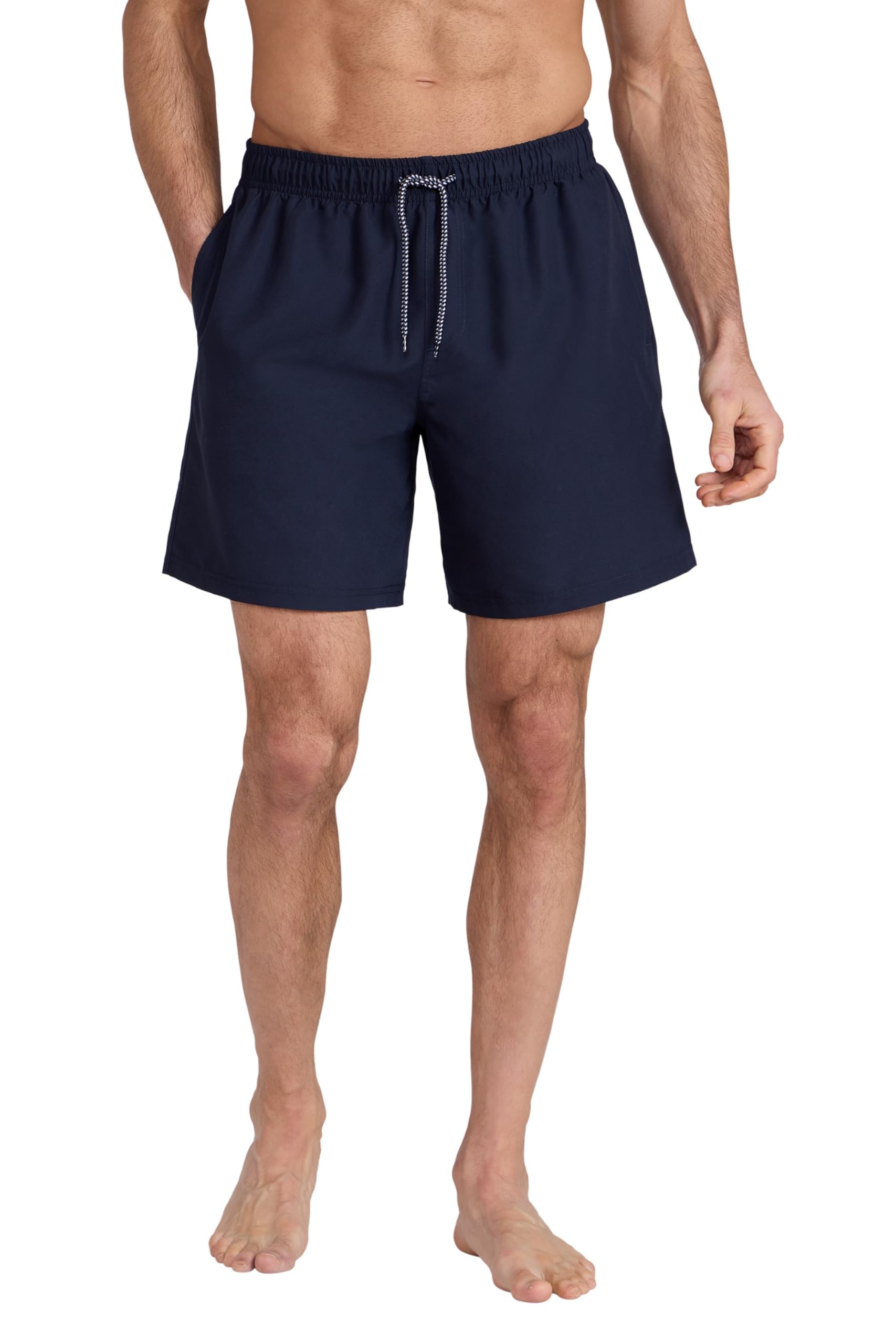 Mountain Warehouse Aruba Mens Swim Shorts - Fast Dry Swimming Trunks, Lightweight Board Shorts, Adjustable Draw Cord Beach Short Pants - Spring Summer, Holidays Navy XXS