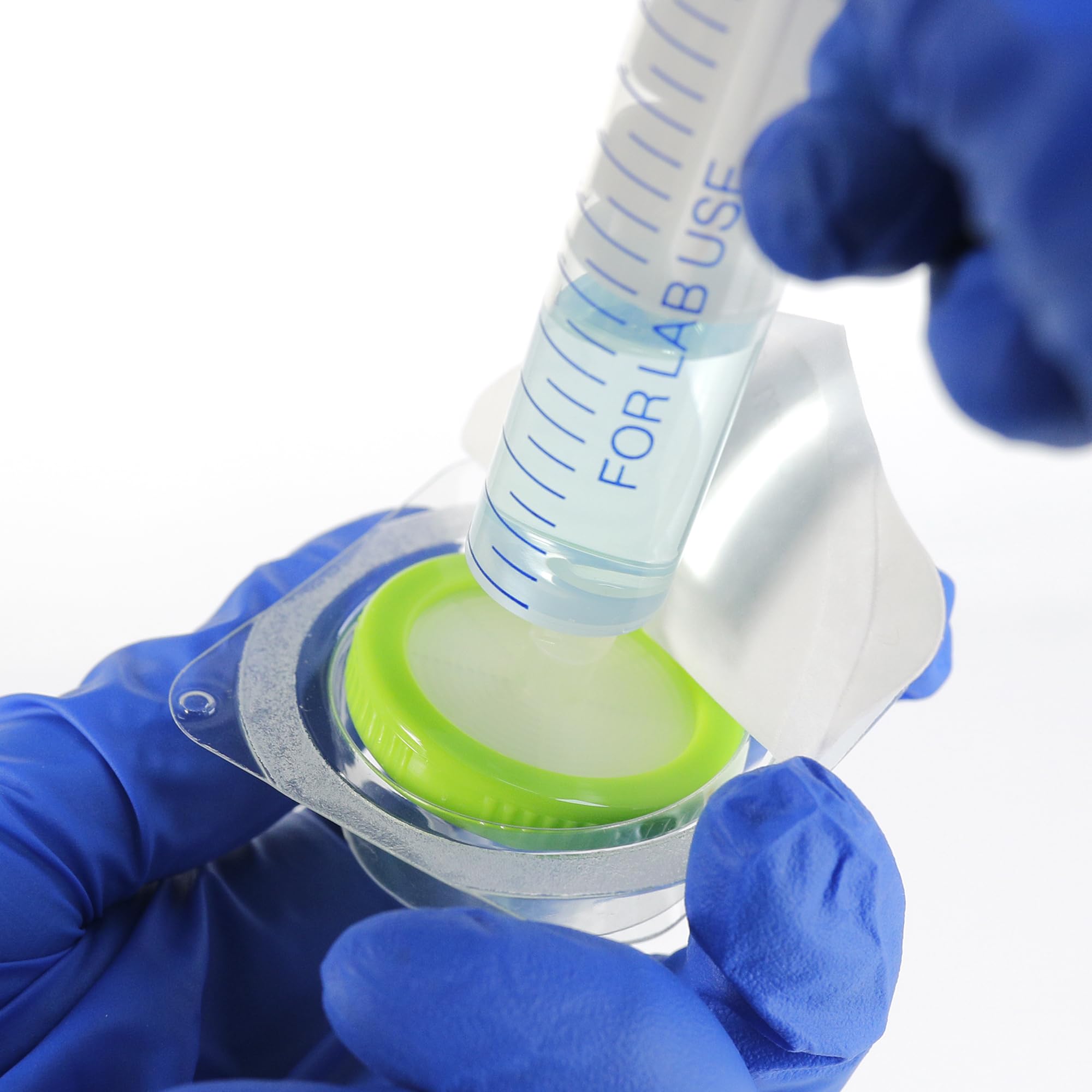 PEKYBIO Filtro de jeringa estéril PES filtración hidrófila 0.22um tamaño de poro, 33 mm de diámetro de membrana, paquete de 20, empaquetado estéril individualmente para preparación de muestras HPLC