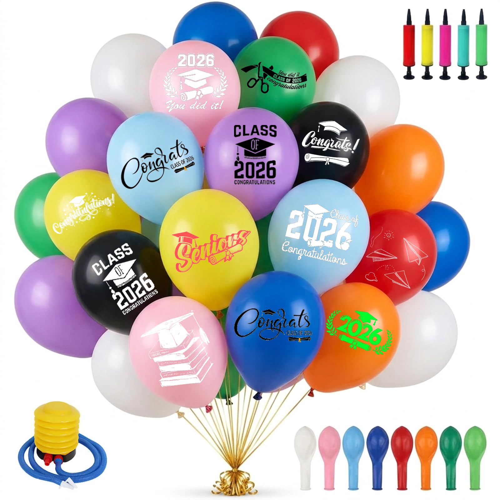 Solarix Personalised Party Balloons with Your Logo Text or Photo，Style 7