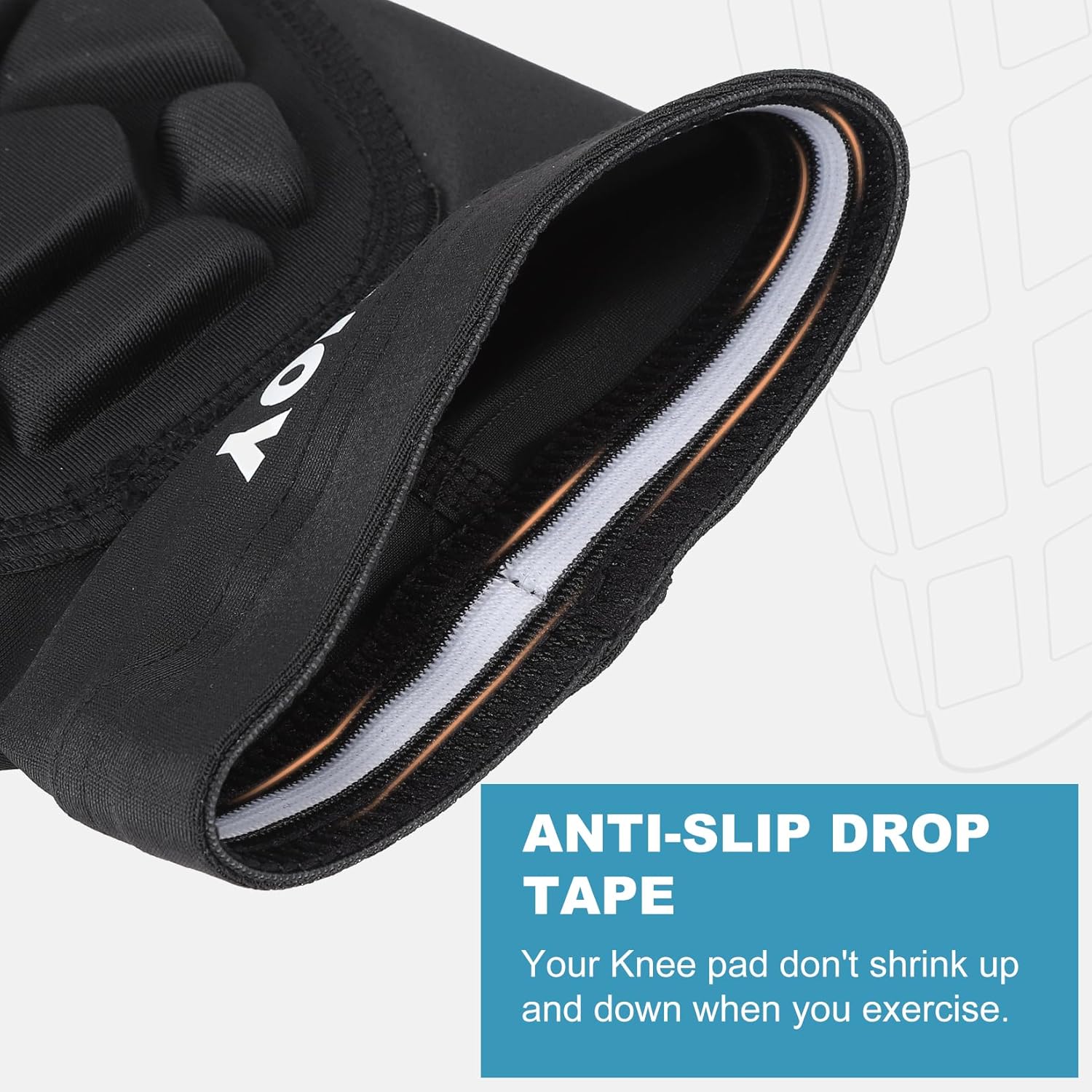 Knee Pad Protective Calf Shin Guards for Adult Youth Leg Compression Sleeve Pad for Football Basketball Volleyball Soccer Protective Gear Calf Support Cuff with Anti-Slip Strip (1 Pair) - Image 5